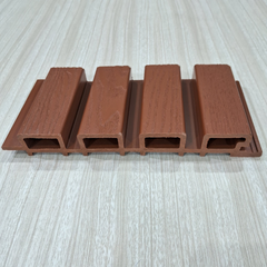 WPC 3D Louvers - Dark Redwood