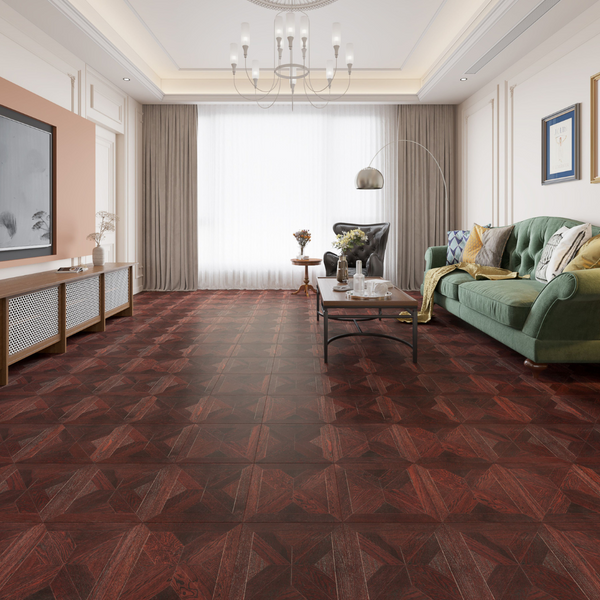 Engineered Parquet Wooden Tile Dark Carbonised Oak