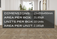 Engineered Parquet Wooden Tile English Grey Drift