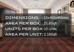 Engineered Parquet Wooden Tile Dark Carbonised Oak