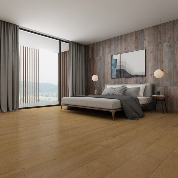 Long Engineered Wooden Flooring 15mm - Natural Oak