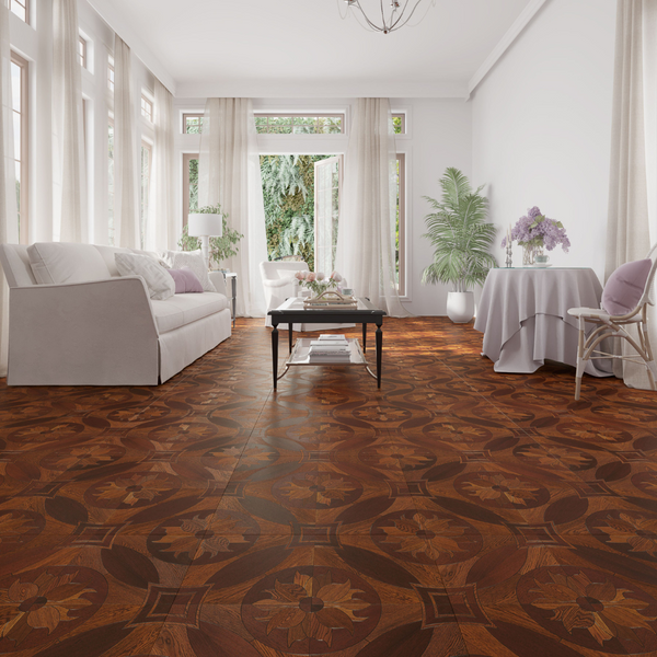 Engineered Parquet Wooden Tile Royal Teak