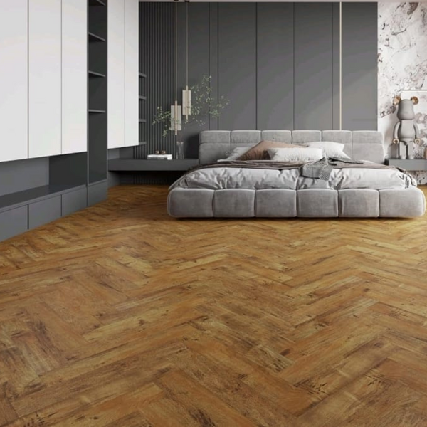 Herringbone Laminate Flooring 8mm -Vintage Teak 802