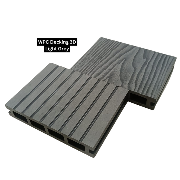 WPC Decking 3D - Light Grey