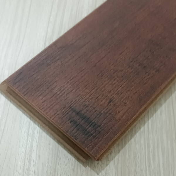 Herringbone Laminate Flooring 12mm - Vintage Cherry