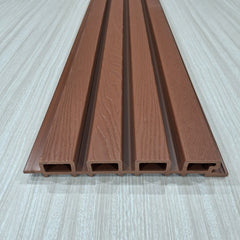 WPC 3D Louvers - Dark Redwood