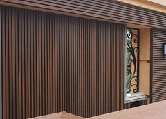 Fluto WPC Wall Cladding / Louvers - Chocolate