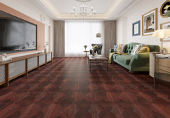 Engineered Parquet Wooden Tile Dark Carbonised Oak