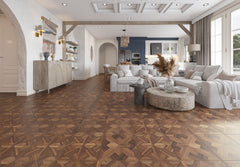Engineered Parquet Wooden Tile Natural Walnut