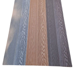 WPC Railing Solid Planks Light Grey