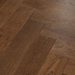 Herringbone Engineered Wooden Flooring 15mm - Caramel Oak