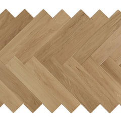 Herringbone Engineered Wooden Flooring 15mm - Natural Oak