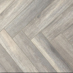 Herringbone Laminate Flooring 12mm - Silver Oak